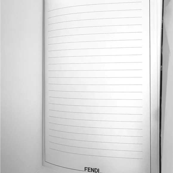 Fendi Midnight Blue and Silver Geometric Notebooks SET